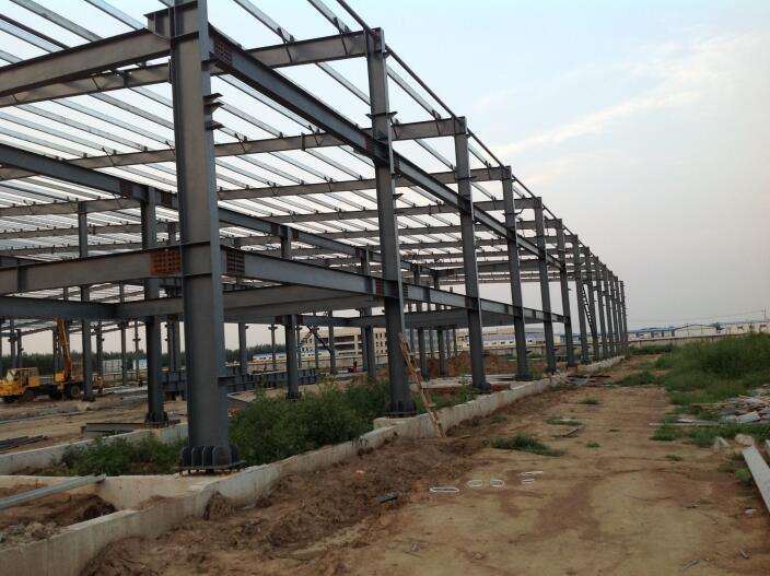 steel structure construction site